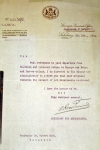 ｜農務副長官がコッホに宛てた手紙、1904年2月ソールズベリー