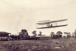 ｜ル・マンのユノディエールで飛行するライト、1908年