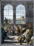 PERRAULT Claude｜王立薬用植物園にある科学アカデミーの数学課を訪れるルイ14世
